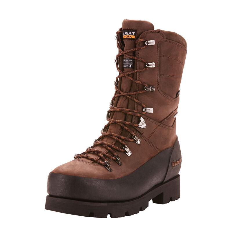 Ariat Linesman Ridge 10 Gore-Tex 400g Composite Toe - Miesten Ruskea Työsaappaat ( WNLODH-390 )